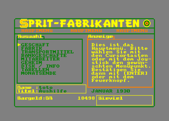 Sprit-Fabrikanten