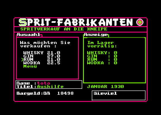 Sprit-Fabrikanten