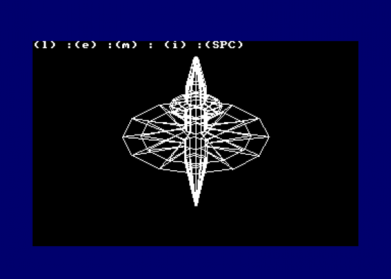 Wire Fram Graphics Ploter Screenshot 5 (Amstrad CPC464)