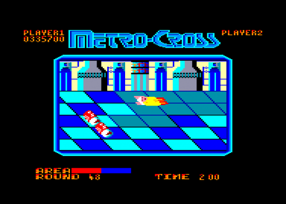 Metro Cross Screenshot 5 (Amstrad CPC464)