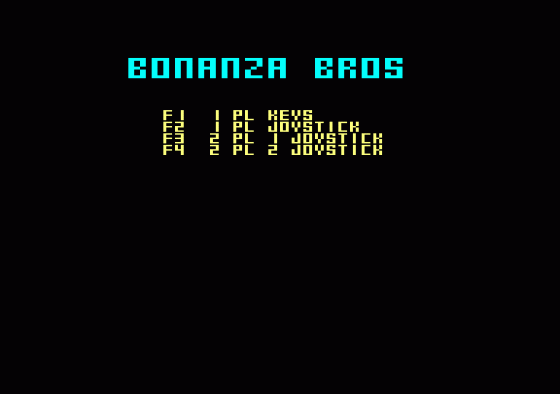 Bonanza Bros Screenshot 20 (Amstrad CPC464)