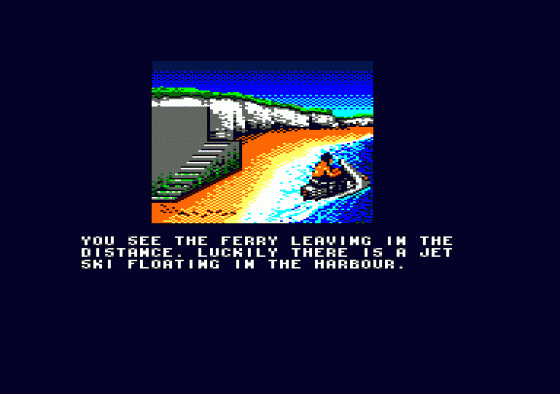 OutRun Europa Screenshot 10 (Amstrad CPC464)