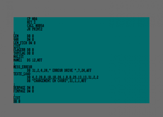 Apprentissage De L'Assembleur Volume 2 Screenshot 5 (Amstrad CPC464)