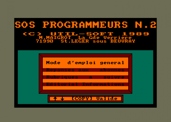 SOS Programmeurs Issue 2