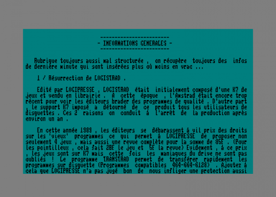 SOS Programmeurs Issue 3 Screenshot 5 (Amstrad CPC464)