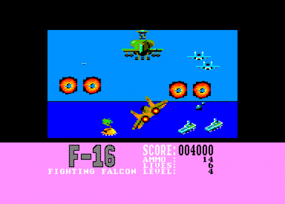 F16 Fighting Falcon Screenshot 5 (Amstrad CPC464)