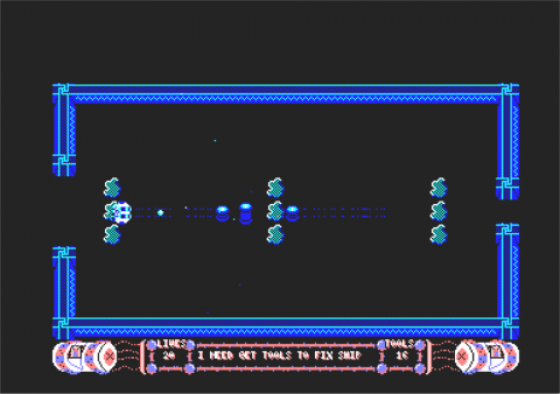 Space Cowboy In Lost Planet Screenshot 5 (Amstrad CPC464)