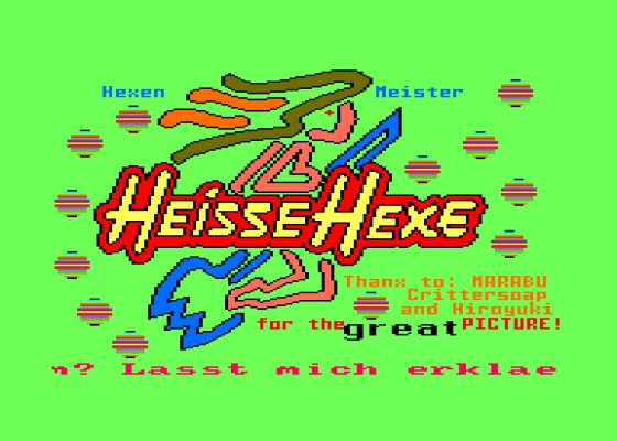 HeisseHexe - Message For My Friends On CPC Screenshot 1 (Amstrad CPC464)