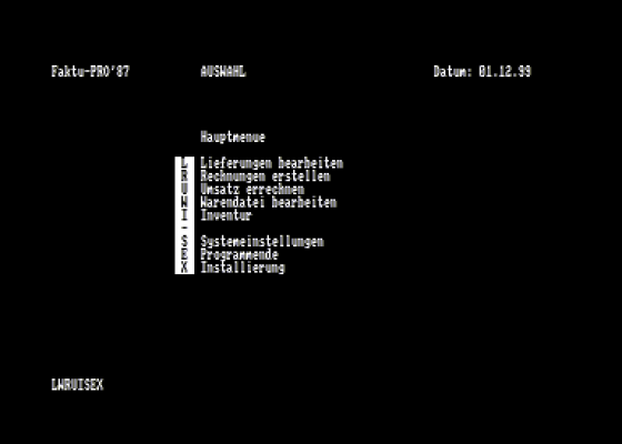 Faktu-Pro'87 Version 5.0