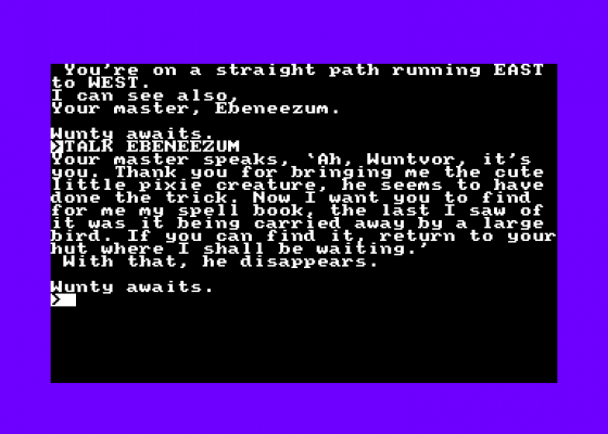 A Magician's Apprentice Screenshot 5 (Amstrad CPC464)