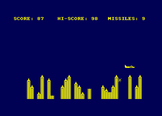 Bomber Screenshot 1 (Amstrad CPC464)