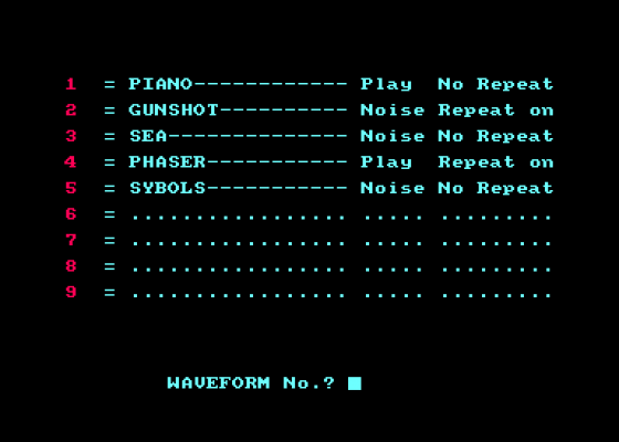 Music Synthetiser And Sound Effects Plotter