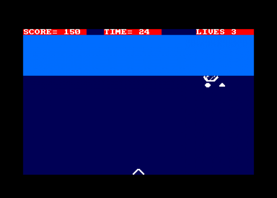 Submarine Screenshot 1 (Amstrad CPC464)