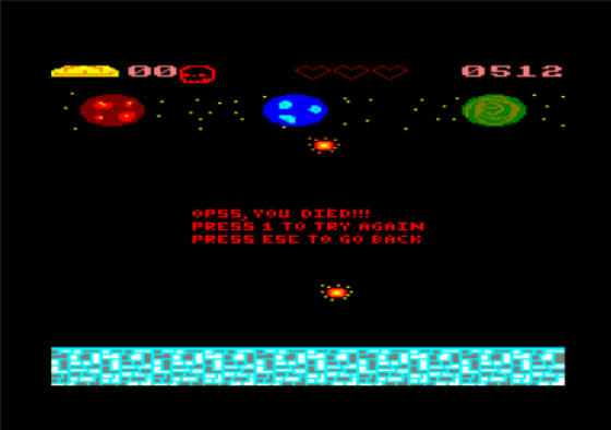 Zjetpack Screenshot 14 (Amstrad CPC464/664/6128)