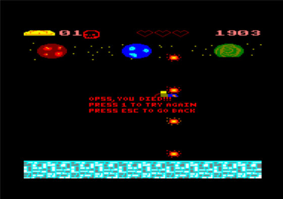 Zjetpack Screenshot 17 (Amstrad CPC464/664/6128)