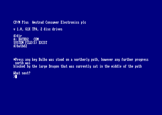 Bulbo And The Blue Dragon Screenshot 1 (Amstrad CPC464)