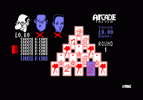 Arcade Trivia Quiz Screenshot 1 (Amstrad CPC464)