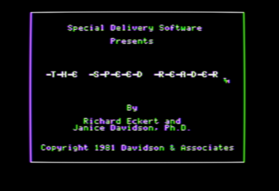 The Speed Reader Screenshot