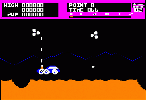 Moon Patrol Screenshot 5 (Apple II)