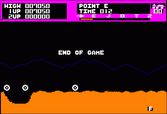 Moon Patrol Screenshot 7 (Apple II)