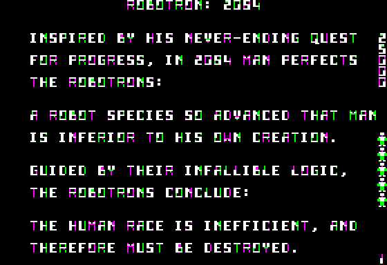 Robotron 2084 Screenshot 5 (Apple II)