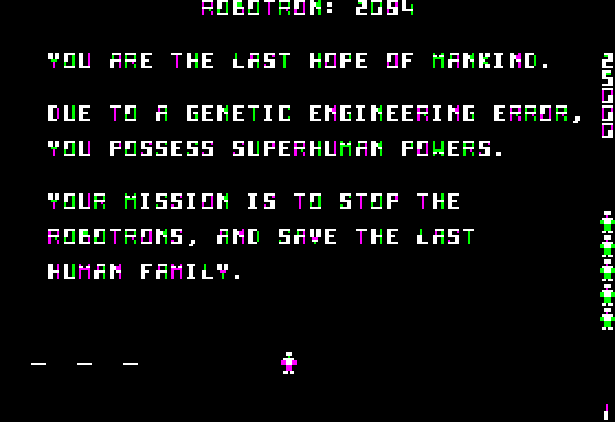 Robotron 2084 Screenshot 6 (Apple II)