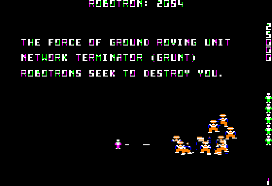 Robotron 2084 Screenshot 7 (Apple II)