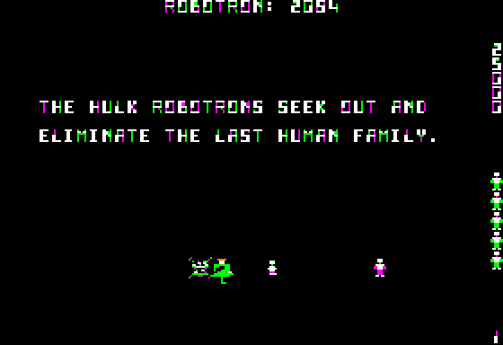 Robotron 2084 Screenshot 8 (Apple II)