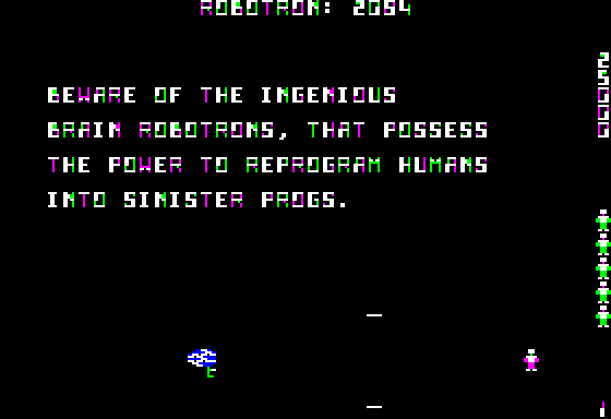 Robotron 2084 Screenshot 9 (Apple II)