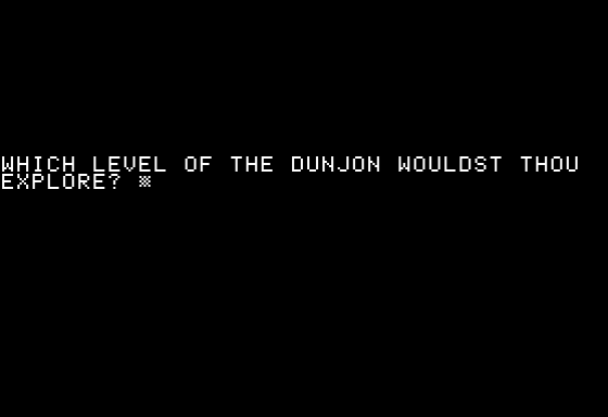 Dunjonquest: Temple Of Apshai Screenshot 7 (Apple II)