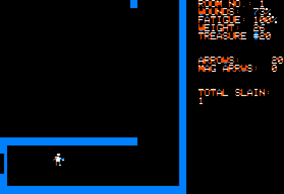 Dunjonquest: Temple Of Apshai Screenshot 14 (Apple II)