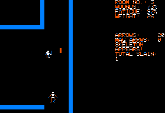 Dunjonquest: Temple Of Apshai Screenshot 15 (Apple II)