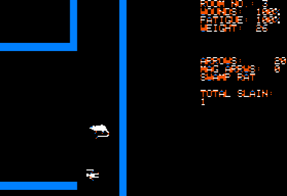 Dunjonquest: Temple Of Apshai Screenshot 16 (Apple II)