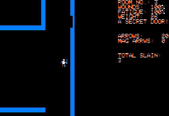 Dunjonquest: Temple Of Apshai Screenshot 18 (Apple II)