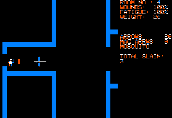 Dunjonquest: Temple Of Apshai Screenshot 19 (Apple II)