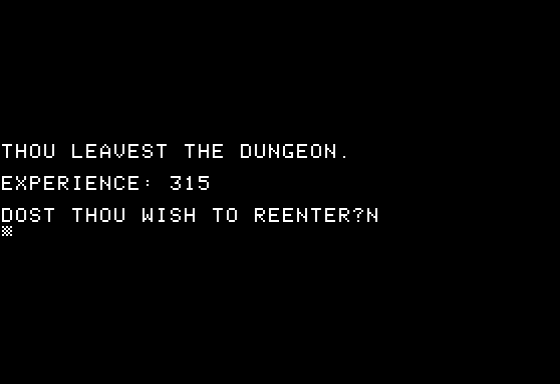 Dunjonquest: Temple Of Apshai Screenshot 21 (Apple II)