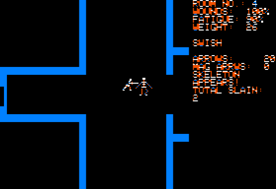 Dunjonquest: Temple Of Apshai Screenshot 25 (Apple II)