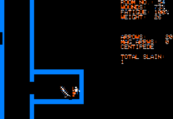 Dunjonquest: Temple Of Apshai Screenshot 27 (Apple II)