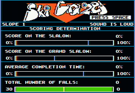 Ski Crazed Screenshot 11 (Apple II)