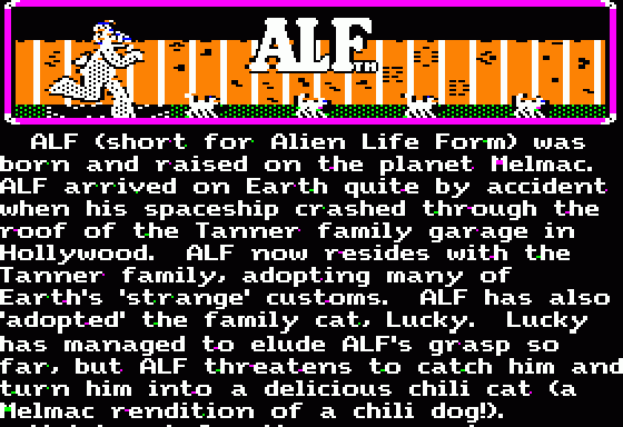 Alf The First Adventure
