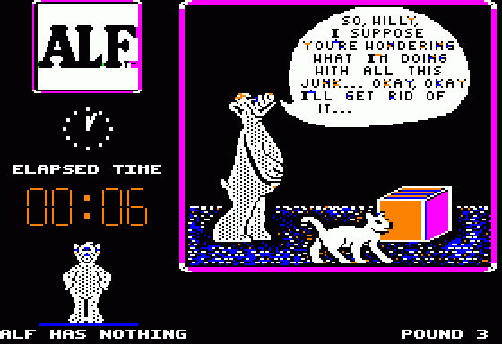 Alf The First Adventure Screenshot 5 (Apple II)