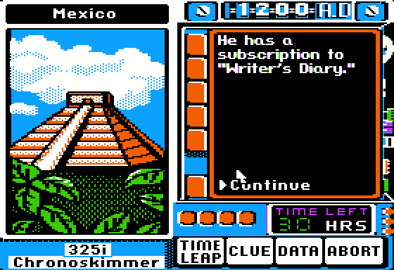 Where In Time Is Carmen Sandiego? Screenshot 8 (Apple II)