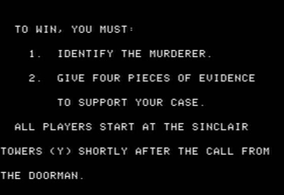 Murder By The Dozen Screenshot 6 (Apple II)