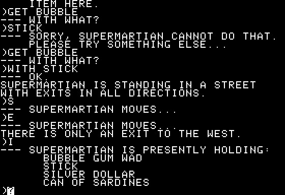 Supermartian Screenshot 20 (Apple II)