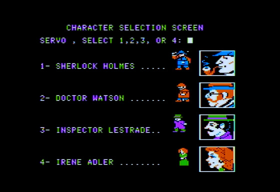 221B Baker Street Screenshot 9 (Apple II)