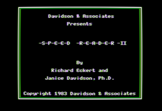 Speed Reader II Screenshot