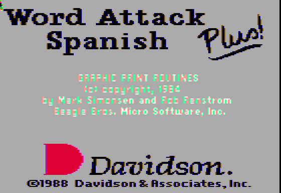 Word Attack Plus: Spanish