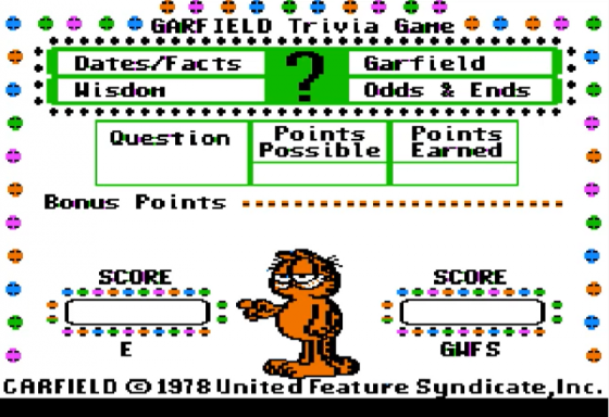 Garfield Trivia Game Screenshot 14 (Apple II)