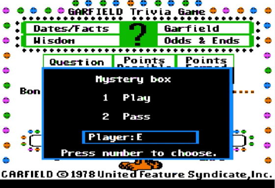 Garfield Trivia Game Screenshot 15 (Apple II)