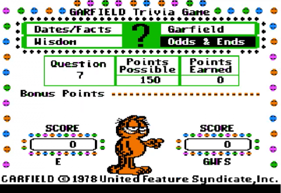 Garfield Trivia Game Screenshot 18 (Apple II)